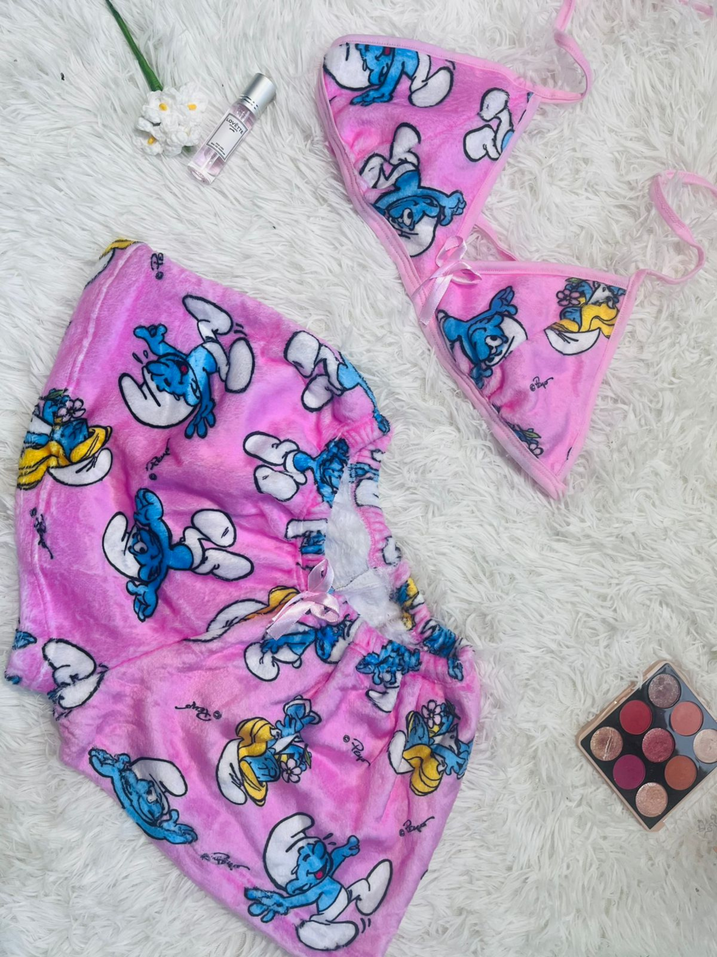 PIJAMA COQUETA (SHORT + BRA) 🌷 | NAÏA🤍