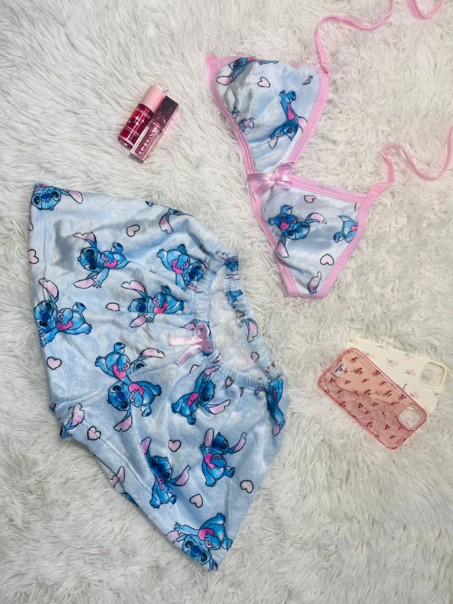 PIJAMA COQUETA (SHORT + BRA) 🌷 | NAÏA🤍
